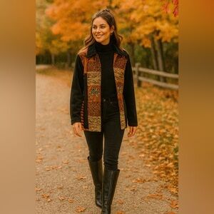 90's Tapestry Patchwork Jacket Size XL